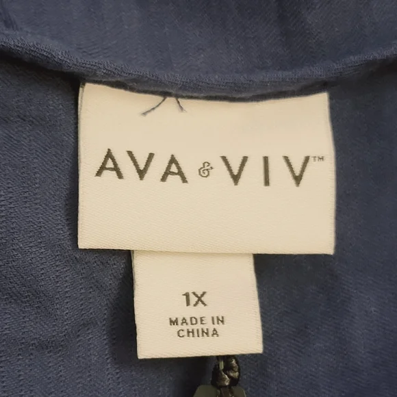 Ava & Viv Sleeveless Colorblock Tiered dress - Picture 9 of 12